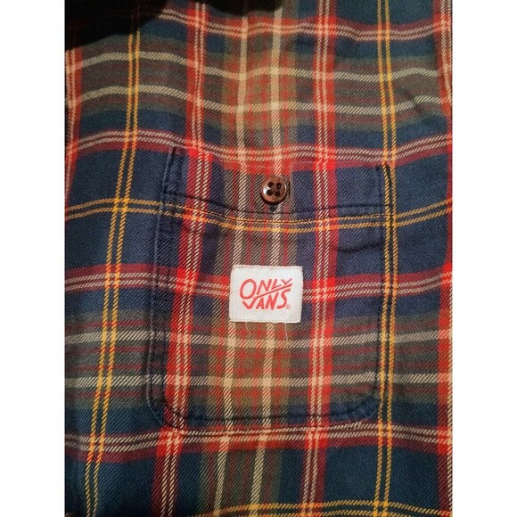 Vintage Limited Edition Only Vans Plaid Button Up Jacket Mens Large - Picture 4 of 7